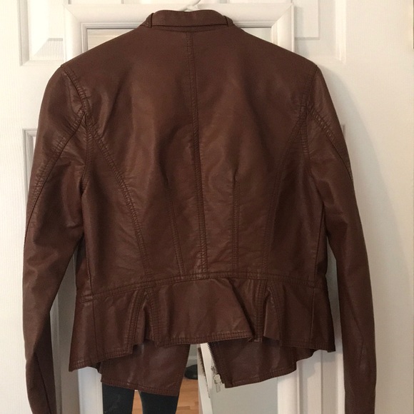 Express brown leather jacket. - Picture 3 of 3